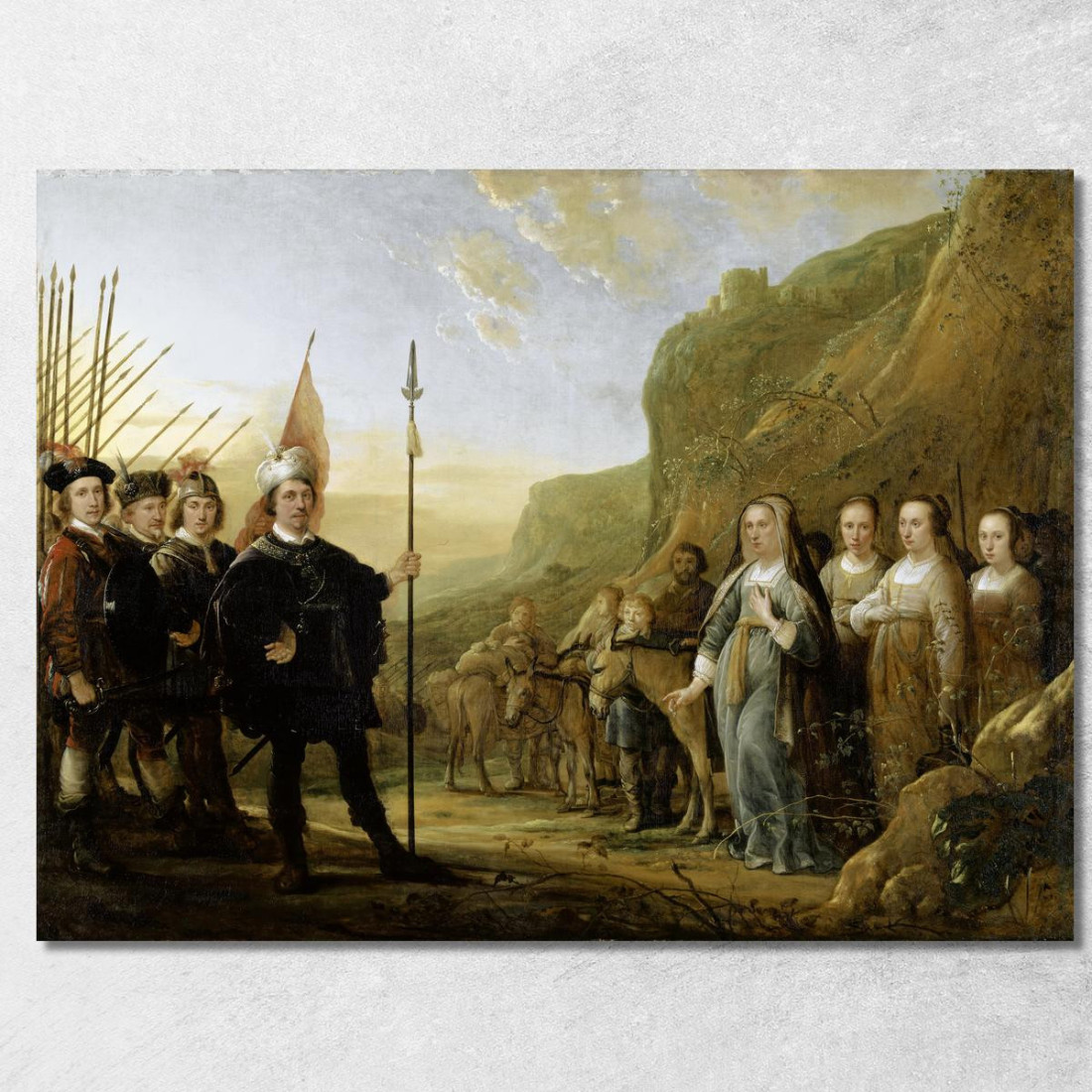 L'Incontro Tra Davide E Abigail Aelbert Cuyp acu46 quadro stampato su tela