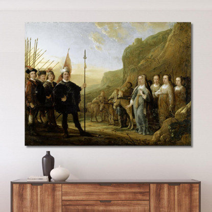 L'Incontro Tra Davide E Abigail Aelbert Cuyp acu46 quadro stampato su tela