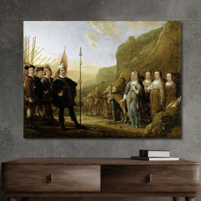 L'Incontro Tra Davide E Abigail Aelbert Cuyp acu46 quadro stampato su tela