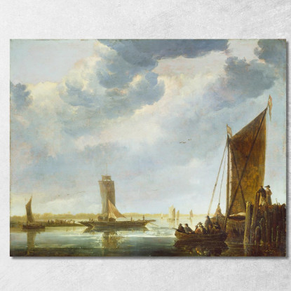 Il Traghetto Aelbert Cuyp acu47 quadro stampato su tela