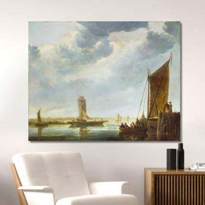 Il Traghetto Aelbert Cuyp acu47 quadro stampato su tela