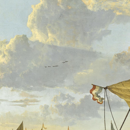 La Mosa A Dordrecht Aelbert Cuyp acu49 quadro stampato su tela