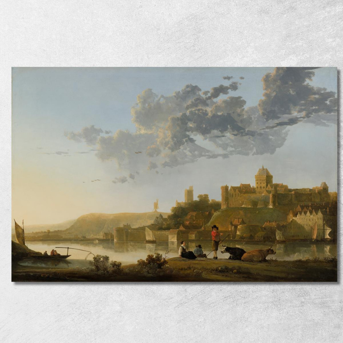 Il Valkhof A Nimega Aelbert Cuyp acu51 quadro stampato su tela