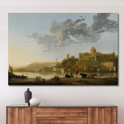 Il Valkhof A Nimega Aelbert Cuyp acu51 quadro stampato su tela