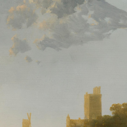 Il Valkhof A Nimega Aelbert Cuyp acu51 quadro stampato su tela