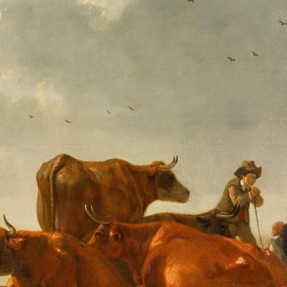 Pascolo Presso Il Fiume Aelbert Cuyp acu56 quadro stampato su tela