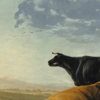 Giovani Mandriani Con Mucche Aelbert Cuyp acu57 quadro stampato su tela