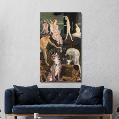 Dioniso Arthur Bowen Davies abd18 quadro stampato su tela