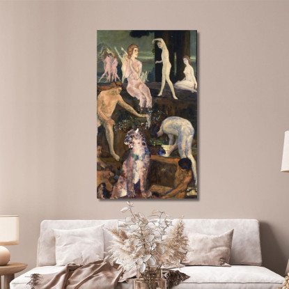 Dioniso Arthur Bowen Davies abd18 quadro stampato su tela