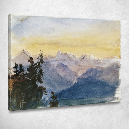 Vista Dal Monte Pilato John Singer Sargent jss363 quadro stampato su tela