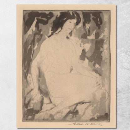 Iris Arthur Bowen Davies abd32 quadro stampato su tela
