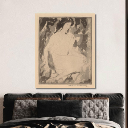 Iris Arthur Bowen Davies abd32 quadro stampato su tela