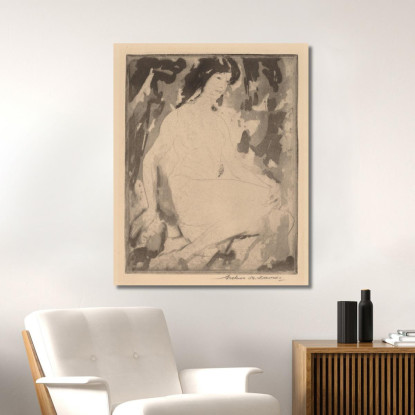 Iris Arthur Bowen Davies abd32 quadro stampato su tela