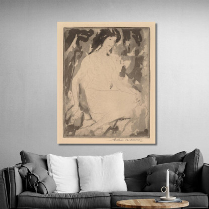 Iris Arthur Bowen Davies abd32 quadro stampato su tela
