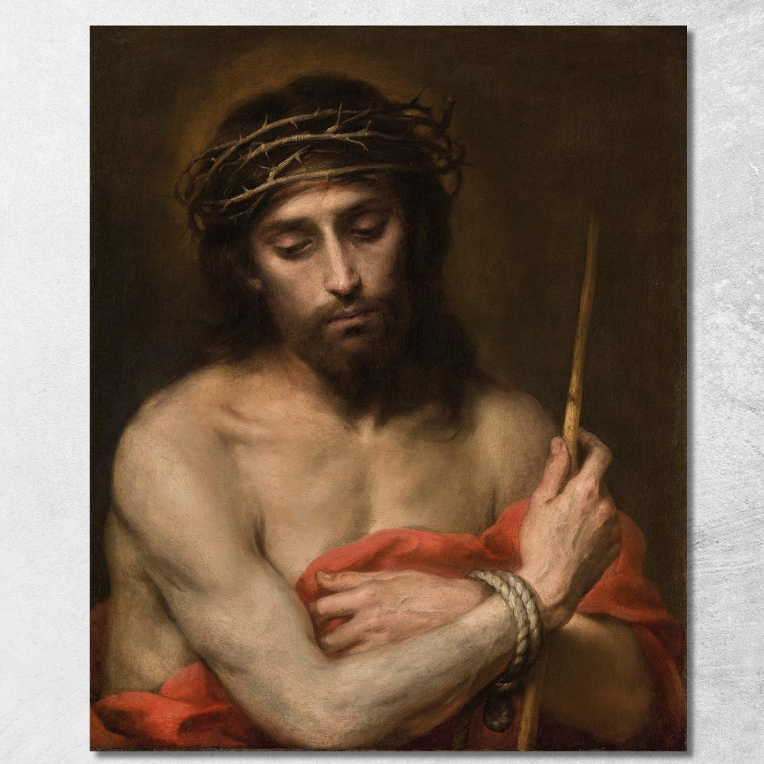 Ecce Homo Bartolomé Estebán Murillo bem7 quadro stampato su tela
