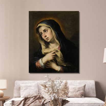 Mater Dolorosa Bartolomé Estebán Murillo bem12 quadro stampato su tela