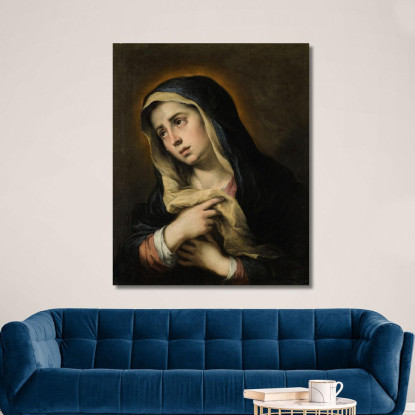 Mater Dolorosa Bartolomé Estebán Murillo bem12 quadro stampato su tela