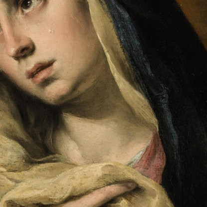 Mater Dolorosa Bartolomé Estebán Murillo bem12 quadro stampato su tela