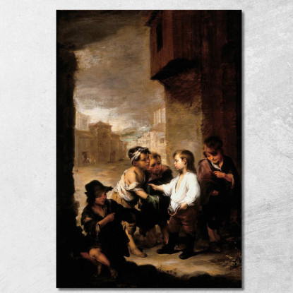 San Tommaso Di Villanova Che Distribuisce I Suoi Vestiti Ai Ragazzi Mendicanti Bartolomé Estebán Murillo bem23 quadro stampato