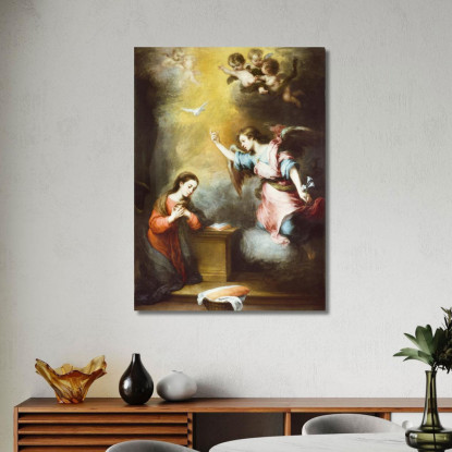 Annunciazione Bartolomé Estebán Murillo bem25 quadro stampato su tela