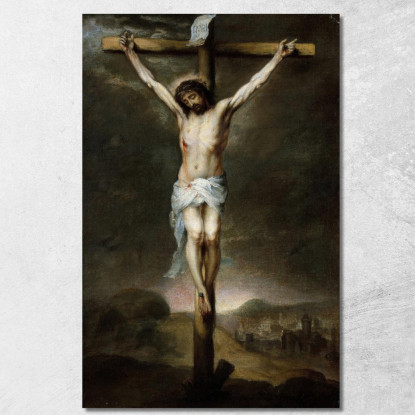 La Crocifissione Bartolomé Estebán Murillo bem28 quadro stampato su tela
