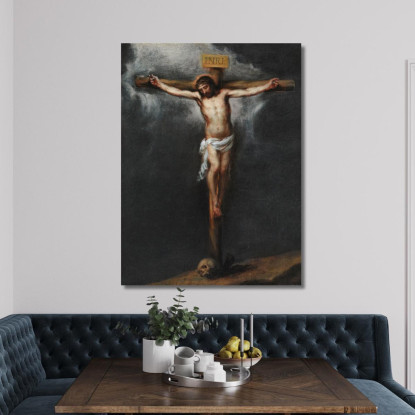 La Crocifissione Bartolomé Estebán Murillo bem29 quadro stampato su tela