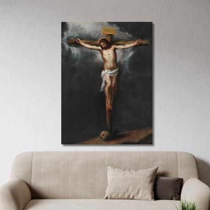 La Crocifissione Bartolomé Estebán Murillo bem29 quadro stampato su tela