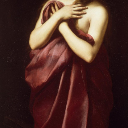 Maddalena Penitente Bartolomé Estebán Murillo bem40 quadro stampato su tela