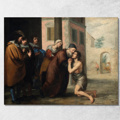 Il Ritorno Del Figliol Prodigo Bartolomé Estebán Murillo bem48 quadro stampato su tela