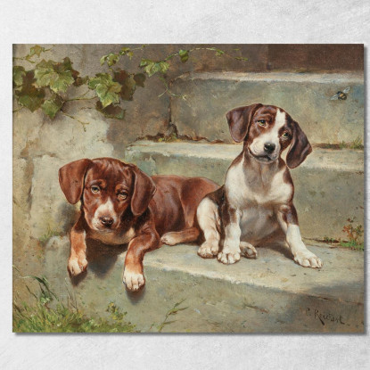 Siesta Interrotta Carl Reichert crc27 quadro stampato su tela