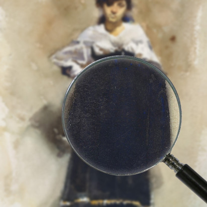 Giovane Donna Con Gonna Nera John Singer Sargent jss378 quadro stampato su tela