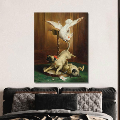 Pandemonio Di Carlini Carl Reichert crc47 quadro stampato su tela