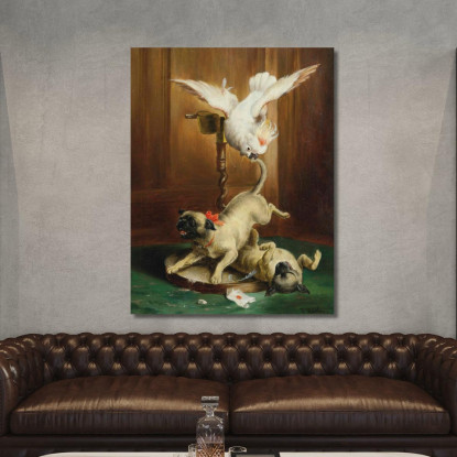 Pandemonio Di Carlini Carl Reichert crc47 quadro stampato su tela