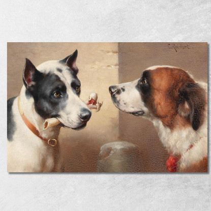 Il Premio In Pericolo Carl Reichert crc53 quadro stampato su tela