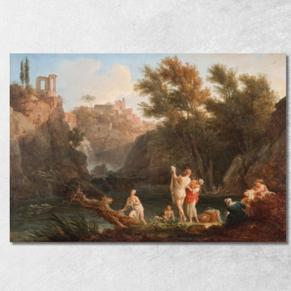 Le Quattro Ore Del Giorno - Sera Claude-Joseph Vernet cjv32 quadro stampato su tela