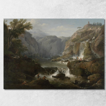 Le Cascate Di Tivoli Claude-Joseph Vernet cjv39 quadro stampato su tela