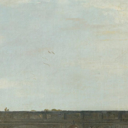 Veduta Del Ponte Rotto A Roma Claude-Joseph Vernet cjv41 quadro stampato su tela