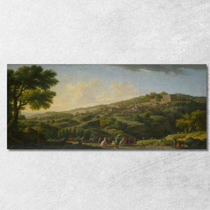Villa A Caprarola Claude-Joseph Vernet cjv43 quadro stampato su tela