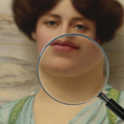 Carina John William Godward jwg23 quadro stampato su tela