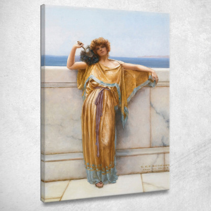 Climene John William Godward jwg24 quadro stampato su tela