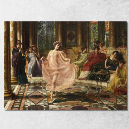 La Danza Ionica Edward John Poynter ejp26 quadro stampato su tela
