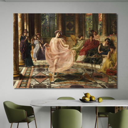 La Danza Ionica Edward John Poynter ejp26 quadro stampato su tela