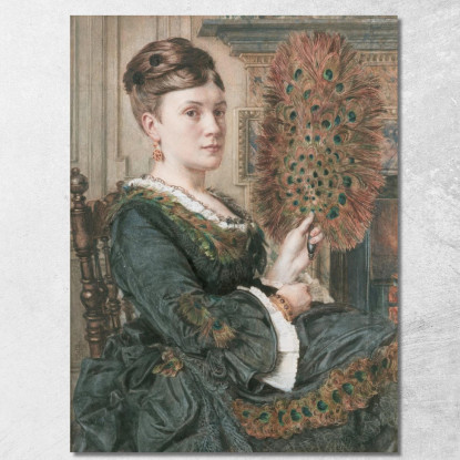Il Ventaglio Del Pavone Edward John Poynter ejp27 quadro stampato su tela