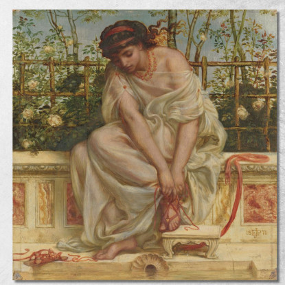Il Sandalo Edward John Poynter ejp29 quadro stampato su tela