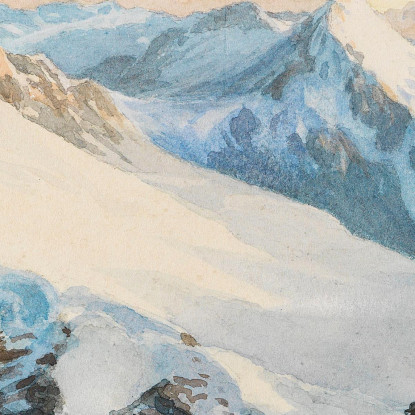 Sul Monte Adamello Edward Theodore Compton etc6 quadro stampato su tela