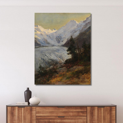 Sul Ghiacciaio Del Morteratsch Edward Theodore Compton etc7 quadro stampato su tela