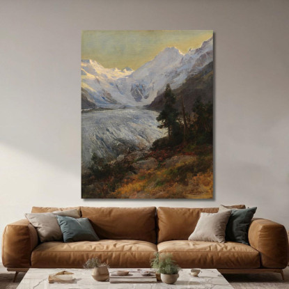 Sul Ghiacciaio Del Morteratsch Edward Theodore Compton etc7 quadro stampato su tela