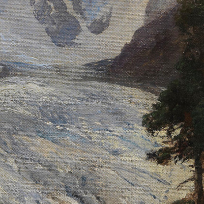 Sul Ghiacciaio Del Morteratsch Edward Theodore Compton etc7 quadro stampato su tela