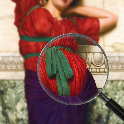 Contemplazione 2 John William Godward jwg25 quadro stampato su tela