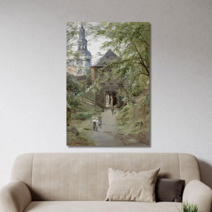 Augustiner Bräu E Monastero Mülln Edward Theodore Compton etc10 quadro stampato su tela